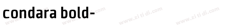 condara bold字体转换